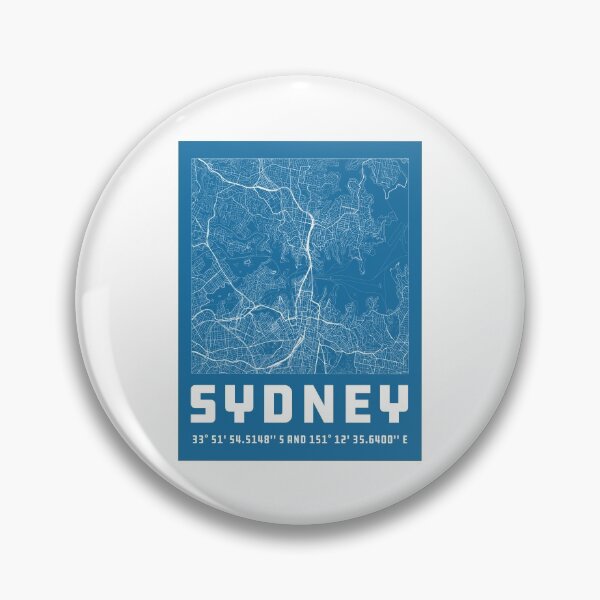Artikelvorschau, Stadtplan von Sydney entworfen und verkauft von quarantineshop.