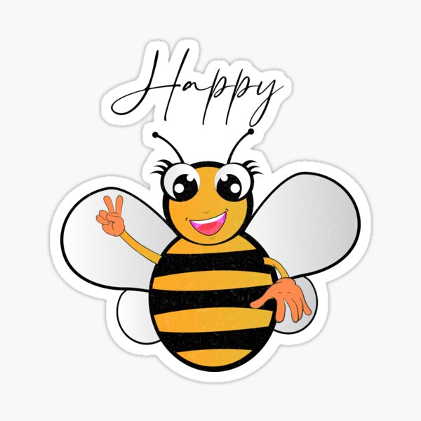 Cute Wholesome Bee Save the Bees Bumblebee' Sticker