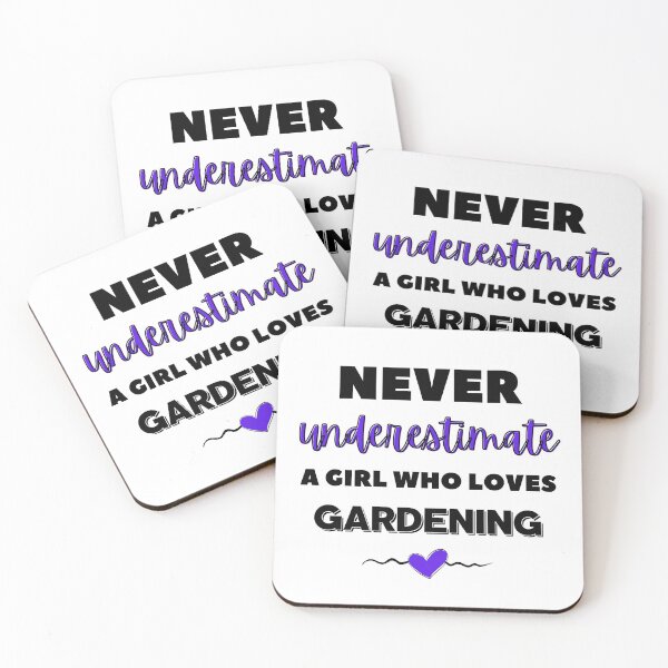 Item preview, Never underestimate a girl who loves gardening designed and sold by TheGreenGoat.