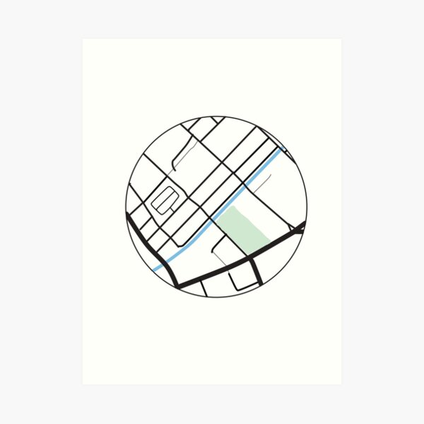 Manchester Gay Village Map Print Art Print