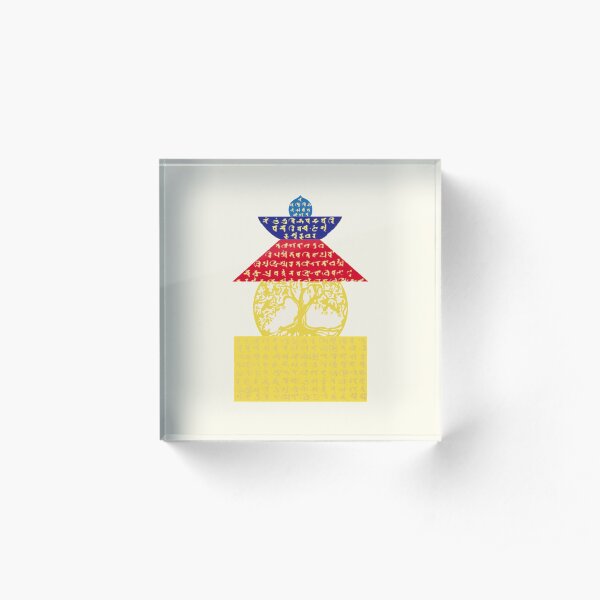 Five element Pagoda Feng Shui Acrylic Block
