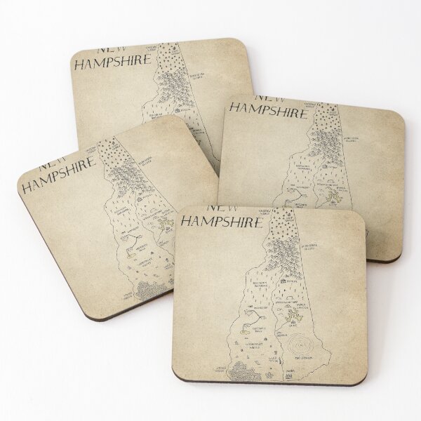Item preview, New Hampshire as a fantasy map designed and sold by aldayuan.