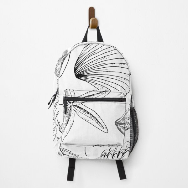 Item preview, Ocean Seashells Pattern Black and White designed and sold by Susan-Miller.