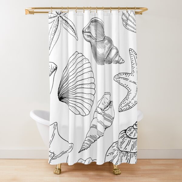 Sea Shell Shower Curtain Set -  Canada