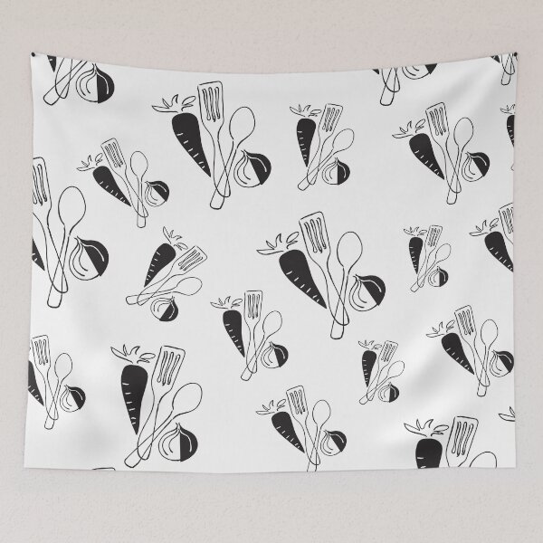 Item preview, eat healthy (spoon, cooking utensils, carrot, onion) designed and sold by kim tang.