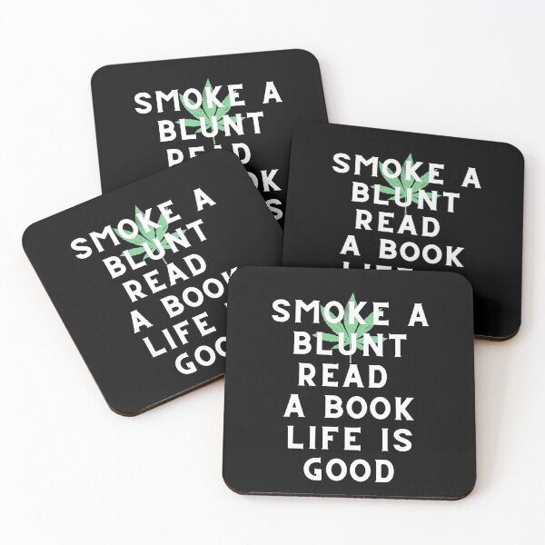Item preview, SMOKE A BLUNT READ A BOOK LIFE IS GOOD | Weed Memes | Smart Successful Stoner designed and sold by AlfaEcho.