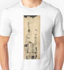 Egon Schiele - Standing Girl. Schiele - woman portrait. Unisex T-Shirt
