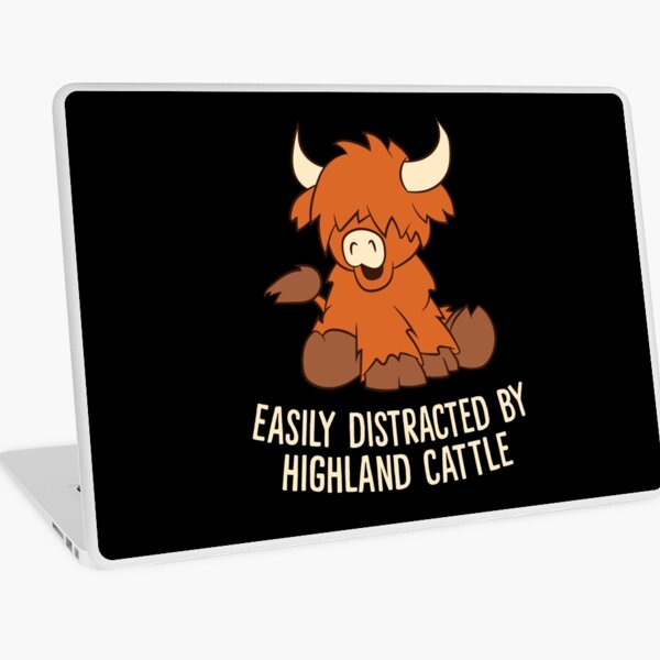 Item preview, Scottish Highland Cattle - Easily distracted by highland cattle designed and sold by Mohja-Design.