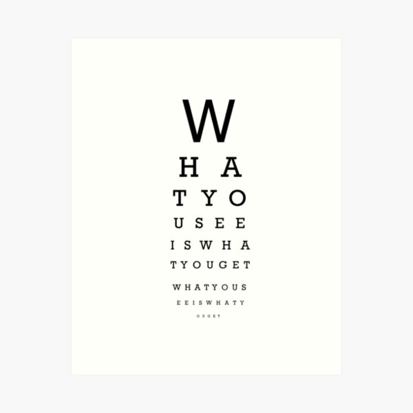 Snellen Eye Chart Print Lettering Typography Custom Eye Chart Baby  Announcement Sign Proposal Sign Black and White Eye Test Chart 