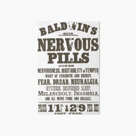 Nervous Pills Art Board Print