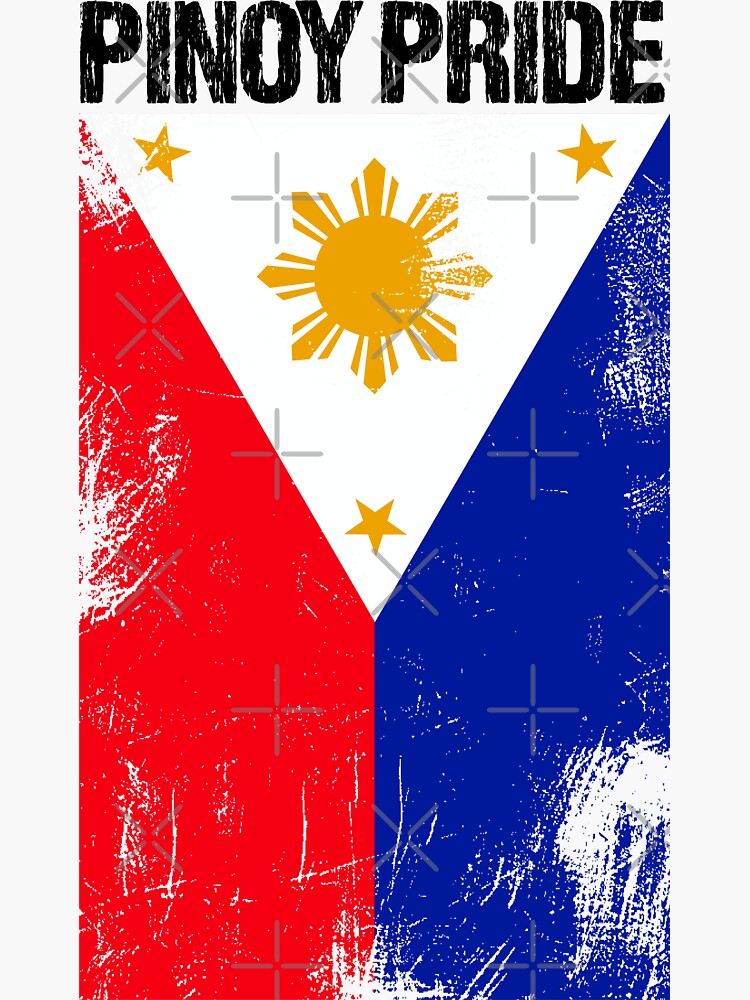 Vintage Filipino Pinoy Pride Philippines Flag Sticker For Sale By 9ine9 Redbubble