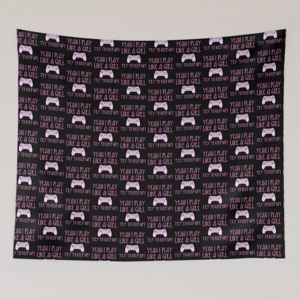 Item preview, Yeah I play like a girl try to keep up! designed and sold by Rhonda Hanrahan.