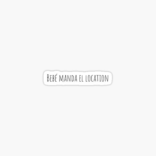 Bebé manda el location Pegatina