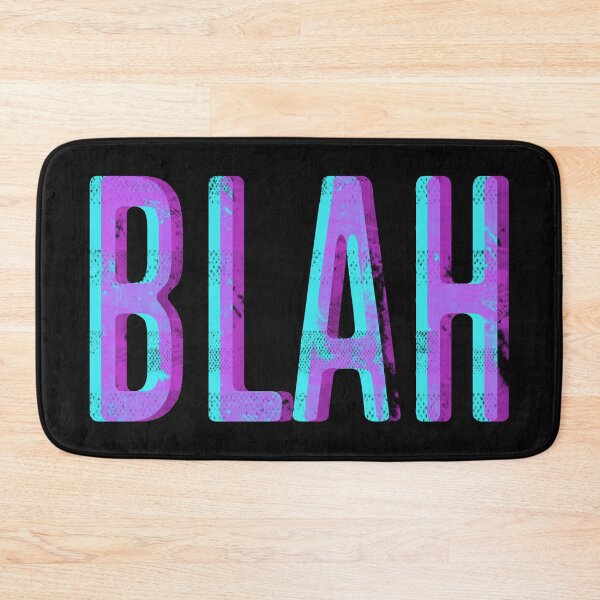 Item preview, Cool Neon Blah Distressed Blue Purple  designed and sold by thirdeyeblue.
