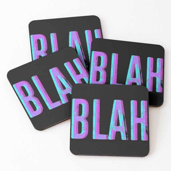 Item preview, Cool Neon Blah Distressed Blue Purple  designed and sold by thirdeyeblue.