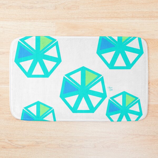 Item preview, Tropical Ocean Geometry on White designed and sold by SpiritGifts.
