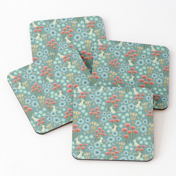 Item preview, Spring bunnies - turquoise designed and sold by Trine Tollefsen.