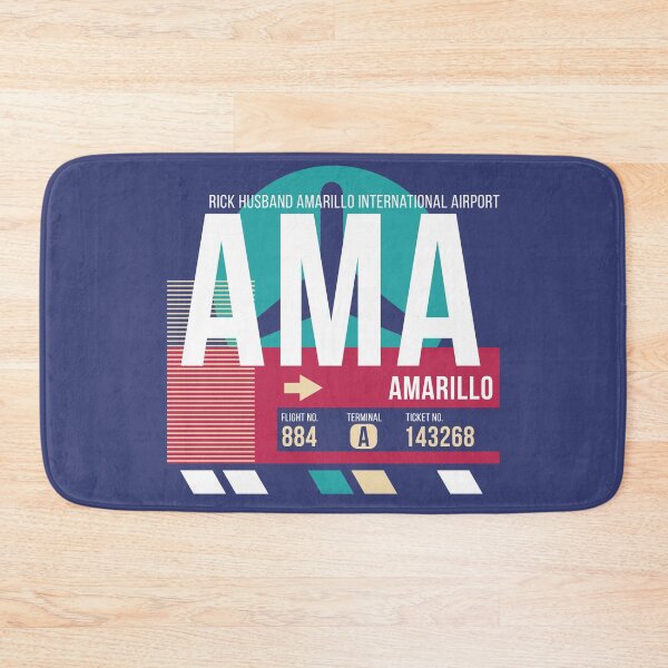 Item preview, Amarillo (AMA) Airport Code Baggage Tag designed and sold by SLAG-Creative.