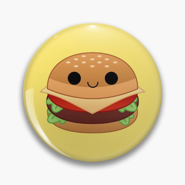 Item preview, hamburguesa con queso kawaii designed and sold by kittybox.