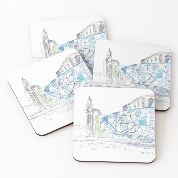 Item preview, The Big Fish, Belfast pen drawing designed and sold by DebTheZeb.