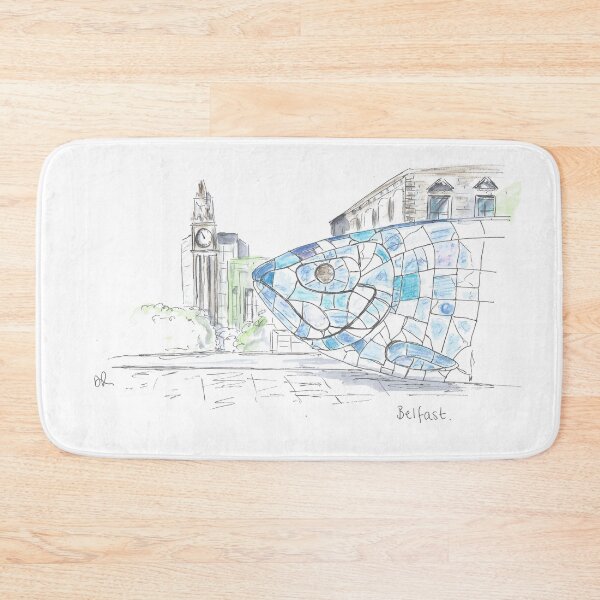 Item preview, The Big Fish, Belfast pen drawing designed and sold by DebTheZeb.