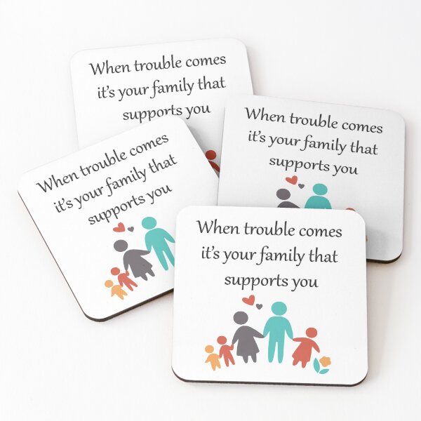 Item preview, When-trouble-comes-it’s-your-family-that-supports-you designed and sold by FunnyDio.