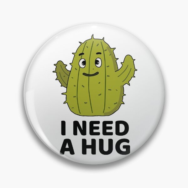 Item preview, I Need A Hug Cactus designed and sold by HBMGarden.