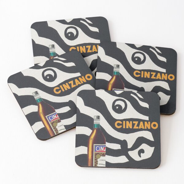 Item preview, Zebra, Black and White Vintage Beverage Poster designed and sold by vintagevivian.