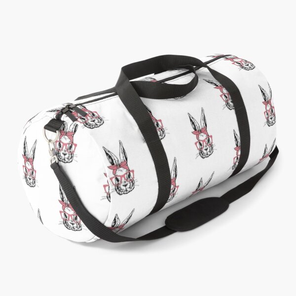 Item preview, Cute Bunny Rabbit with Pink Glasses and Bandana Head Bow  designed and sold by Rabbitti.