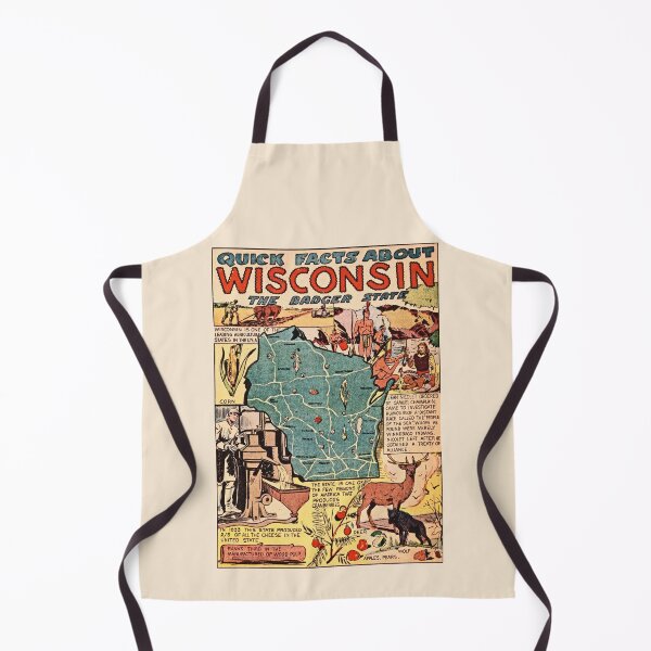 Item preview, Wisconsin Vintage Poster designed and sold by RosarioDesigns.