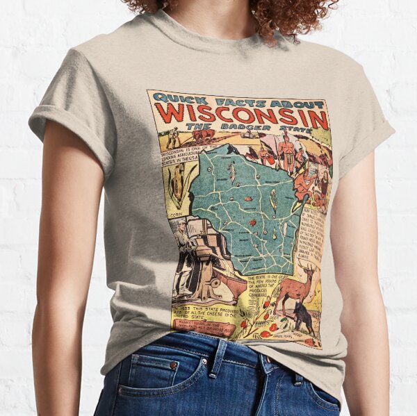 Wisconsin Vintage Poster Classic T-Shirt