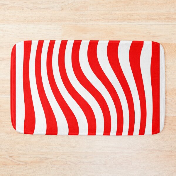 Item preview, red white stripes optical illusion designed and sold by hendeJens.