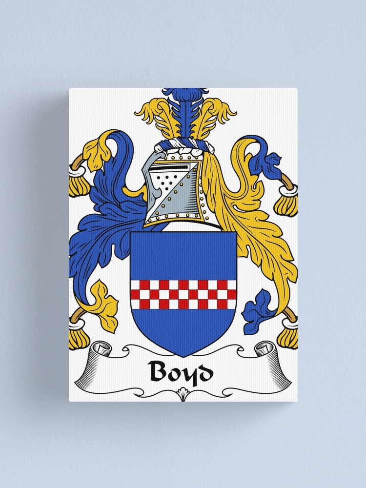 "Boyd Coat of Arms / Boyd Family Crest" Canvas Print for Sale by