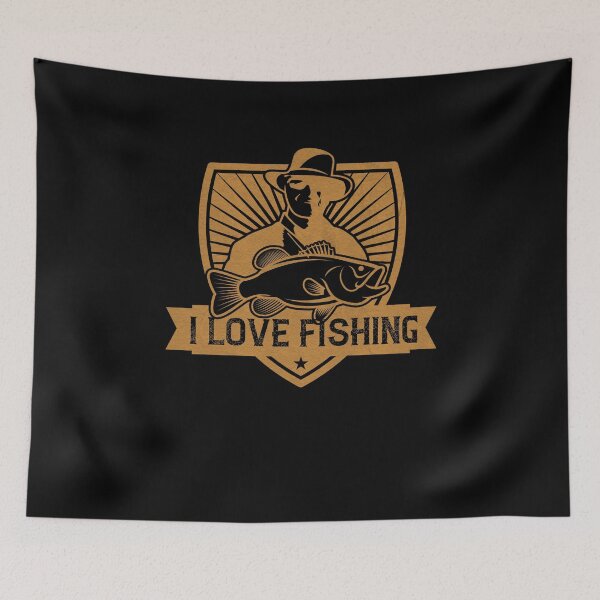 Item preview, I Love Fishing - Funny Fishing Fisherman Gift designed and sold by dm4design.