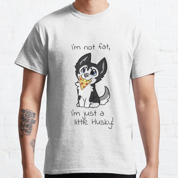 I'm not fat, I'm just a little Husky Black Malamute Classic T-Shirt