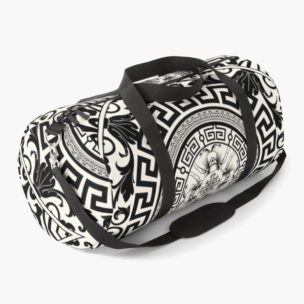 Item preview, Ornate Baroque Black Cream Meander Greek Key designed and sold by Yiorgos Designs.