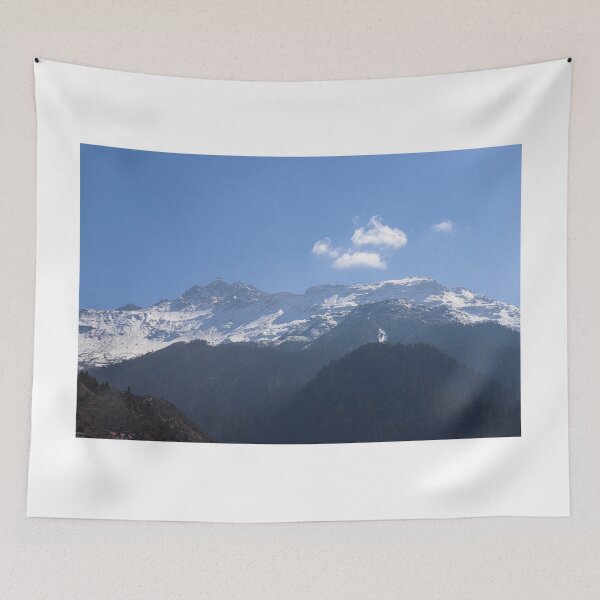 Item preview, Snow covered mountains and blue sky in Sikkim, India designed and sold by FCEalin.