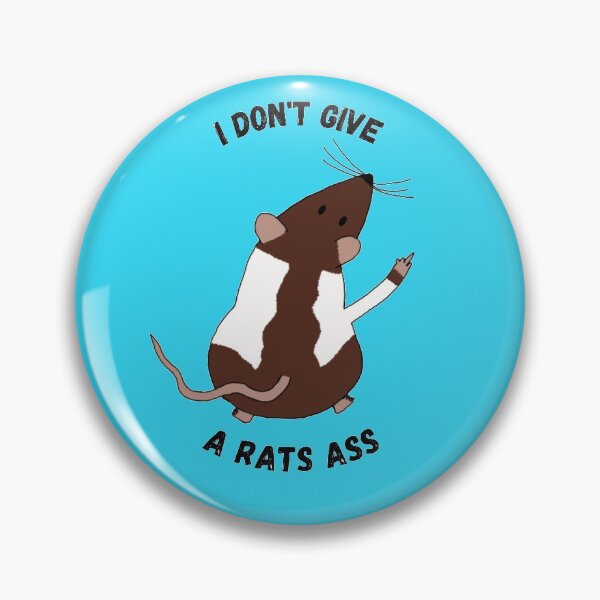 Item preview, I don't give a rats ass designed and sold by tinypawsart.