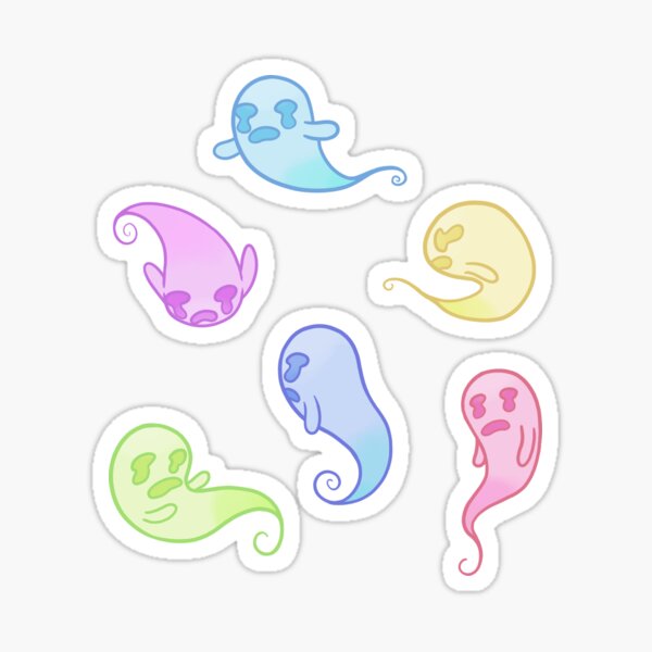 Pastel Ghosts Sticker
