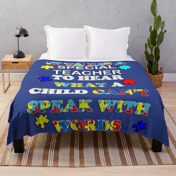 Item preview, Autism Acceptance Quote: It Takes A Special Teacher To Hear What A Child Can't Speak With Words, Motivational designed and sold by tamdevo1.