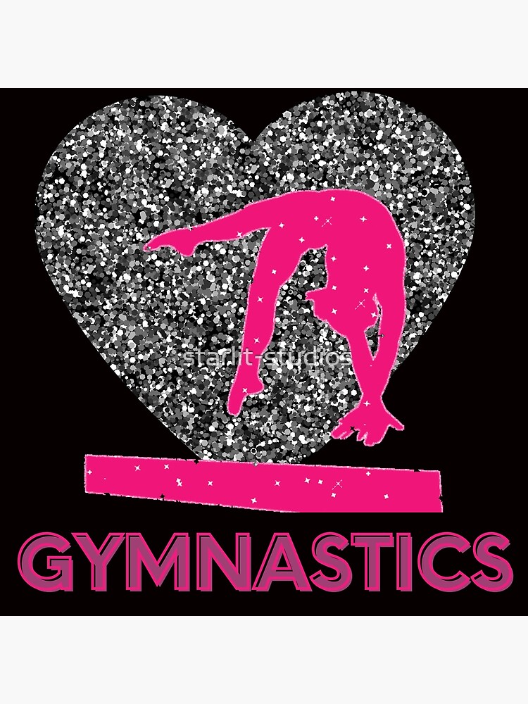 "Gymnastics Queen of the Beam and Hearts" Poster for Sale by starlit