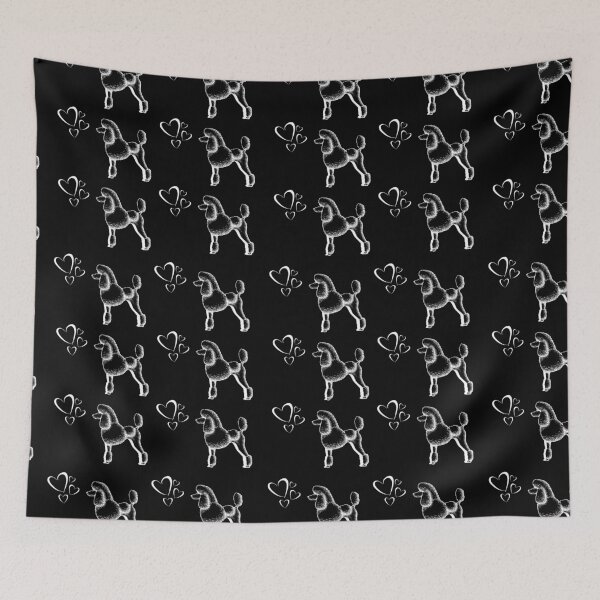 Item preview, Poodle dog breed cute pattern designed and sold by Maful.