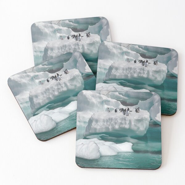 Item preview, Penguins on the ice floe designed and sold by OrionPhotograph.