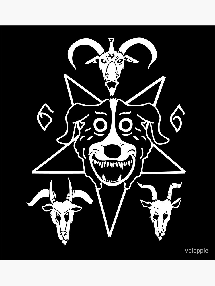 Mr Pickles Pentagram sticker