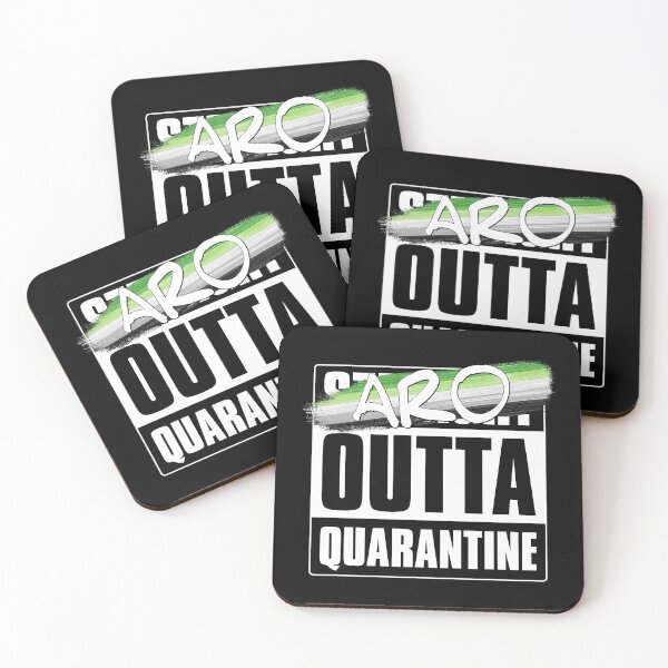 Item preview, Aro Outta Quarantine - Aromantic Pride designed and sold by Patrick Hiller.