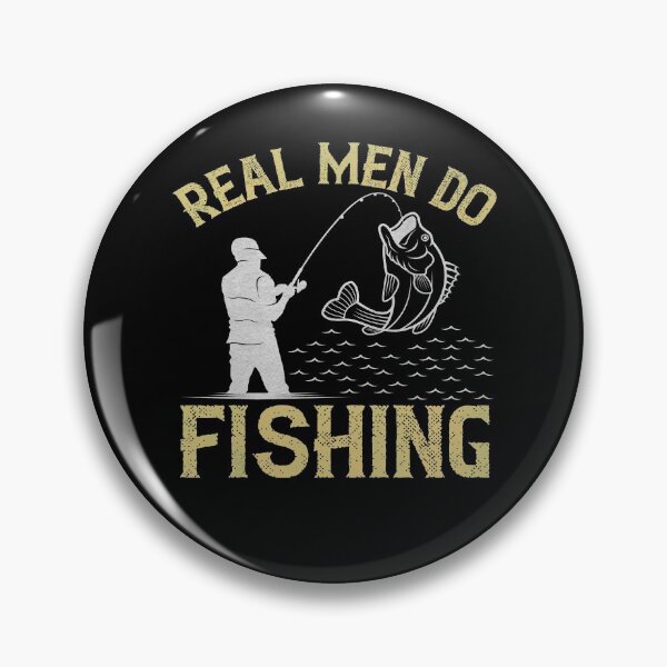 Item preview, Real Men Do Fishing - Funny Fishing Fisherman Gift designed and sold by dm4design.