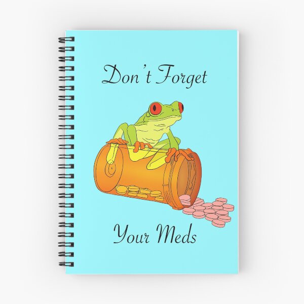 Item preview, Don’t Forget Your Meds Tree Frog designed and sold by LovedButtercup.