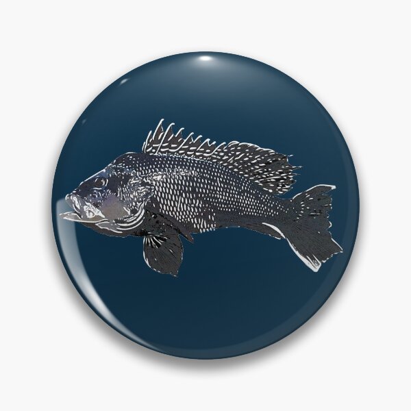 Item preview, Black Sea Bass White Alternate Design designed and sold by designsasstultd.