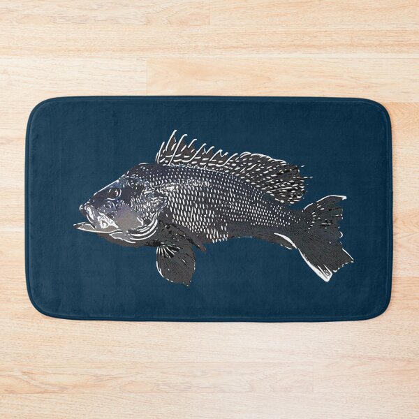 Item preview, Black Sea Bass White Alternate Design designed and sold by designsasstultd.