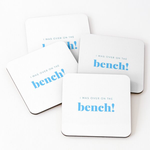 Item preview, I Was Over On The Bench (blue) designed and sold by jaimesmartin.